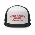 Ruby Ranch Motel Red Flat-Bill Trucker